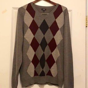Apt 9 multi-colored v neck sweater size L